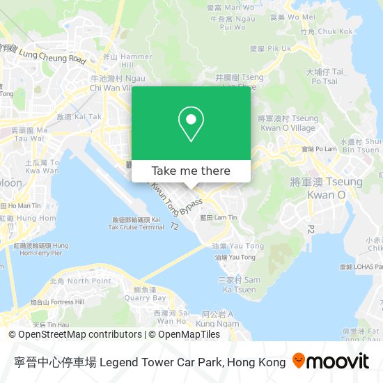 How to get to Legend Tower Car Park in Kwun Tong