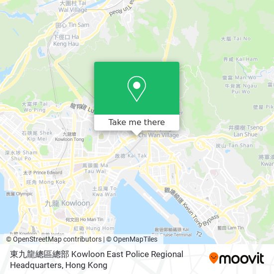 東九龍總區總部 Kowloon East Police Regional Headquarters map