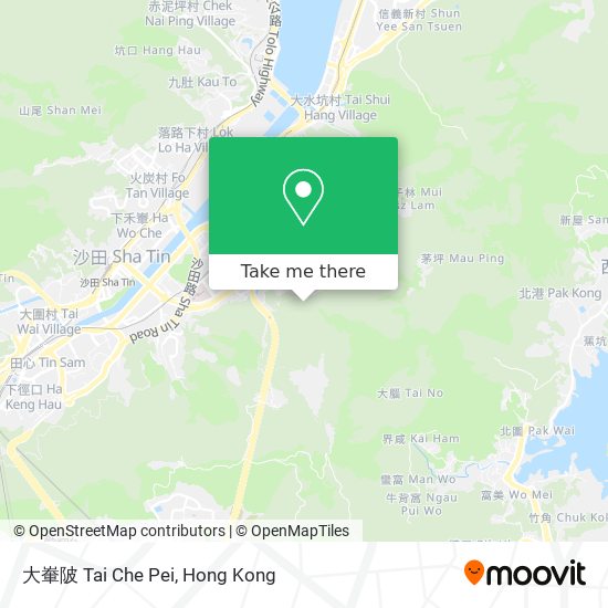 大輋陂 Tai Che Pei map