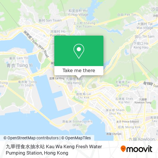 九華徑食水抽水站 Kau Wa Keng Fresh Water Pumping Station map