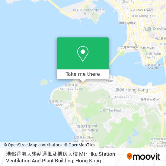 港鐵香港大學站通風及機房大樓 Mtr Hku Station Ventilation And Plant Building map