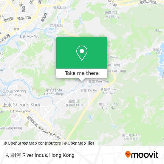 梧桐河 River Indus map