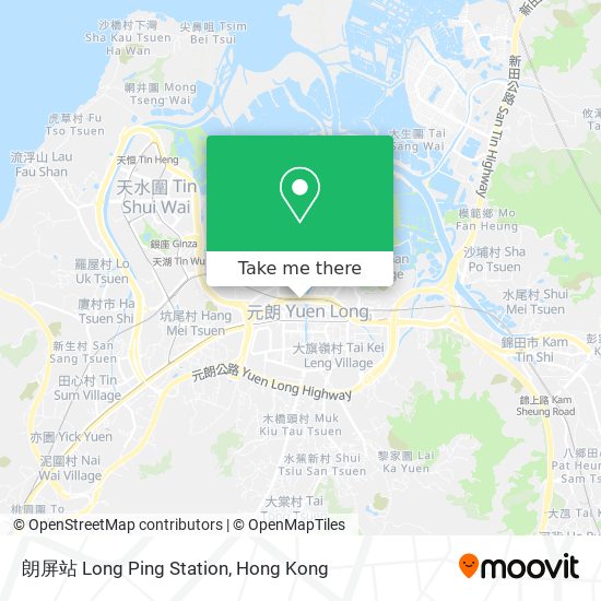 朗屏站 Long Ping Station map