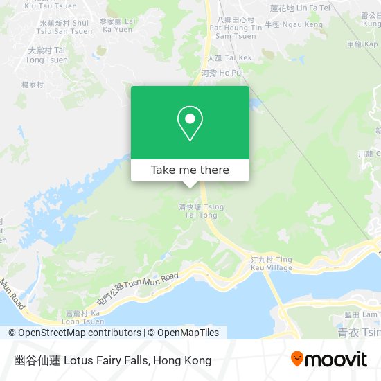 幽谷仙蓮 Lotus Fairy Falls map