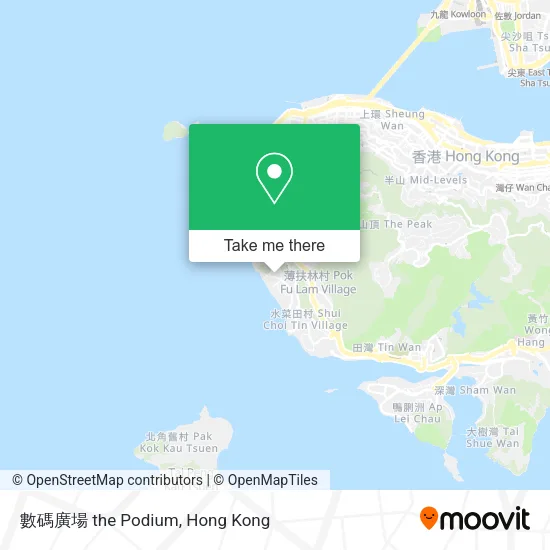 數碼廣場 the Podium地圖