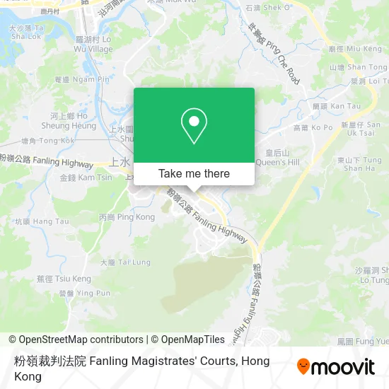 粉嶺裁判法院 Fanling Magistrates' Courts map