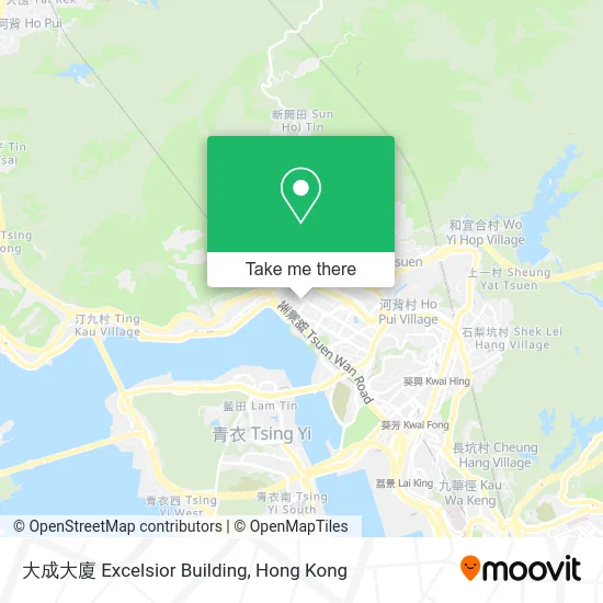 大成大廈 Excelsior Building map