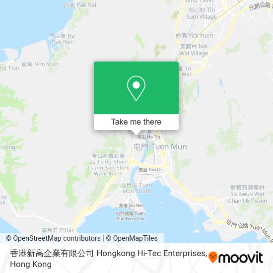 香港新高企業有限公司 Hongkong Hi-Tec Enterprises map