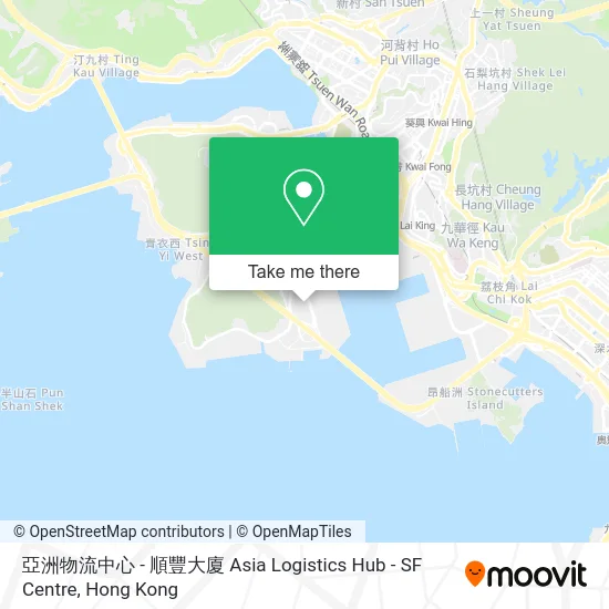 亞洲物流中心 - 順豐大廈 Asia Logistics Hub - SF Centre map