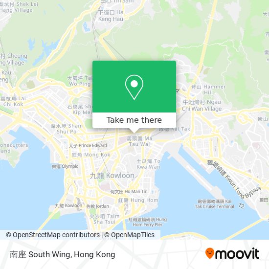 南座 South Wing map