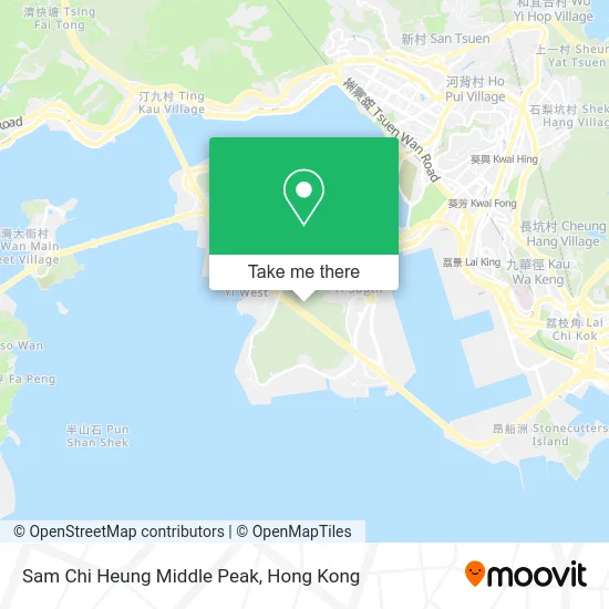 Sam Chi Heung Middle Peak map
