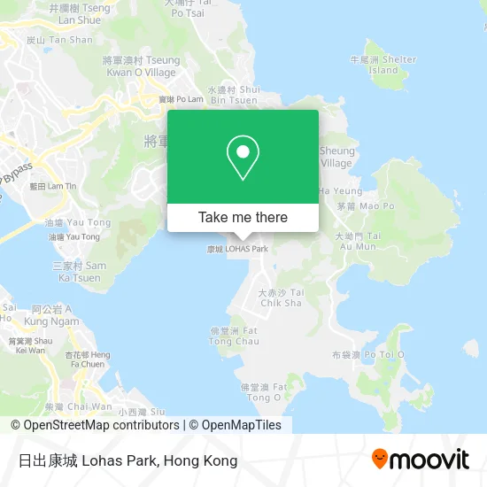 日出康城 Lohas Park map