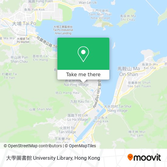 大學圖書館 University Library map