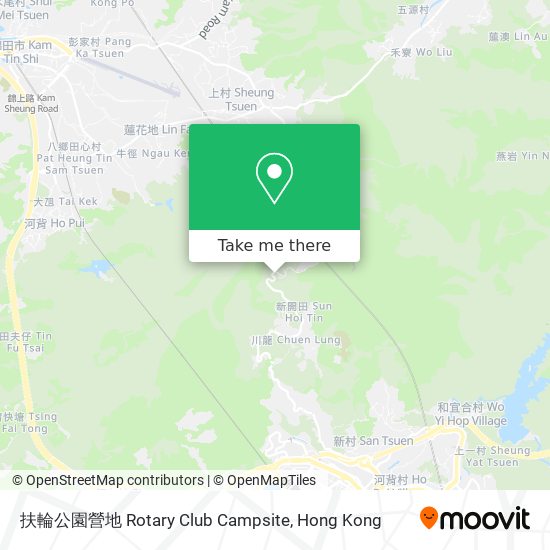 扶輪公園營地 Rotary Club Campsite map