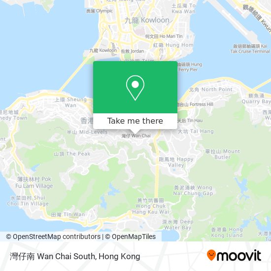 灣仔南 Wan Chai South map