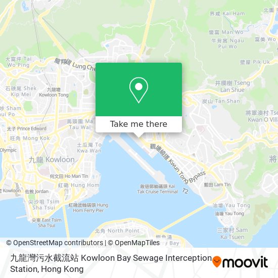 九龍灣污水截流站 Kowloon Bay Sewage Interception Station地圖