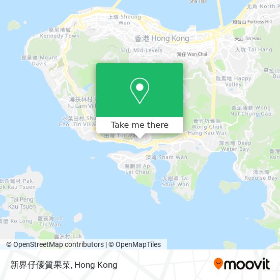 新界仔優質果菜地圖