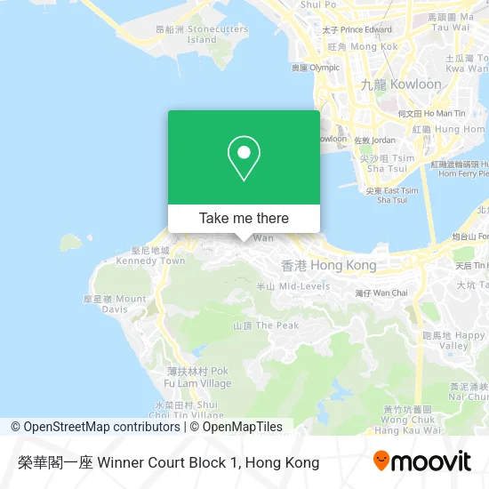 榮華閣一座 Winner Court Block 1地圖