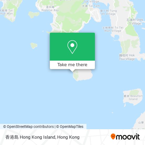 香港島 Hong Kong Island map