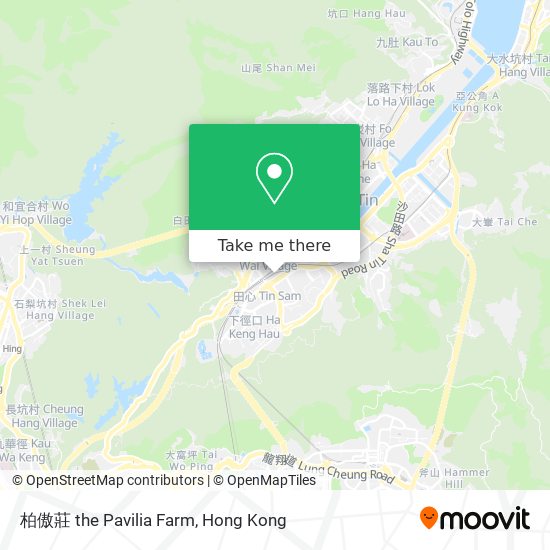 柏傲莊 the Pavilia Farm map