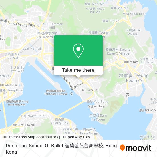 Doris Chui School Of Ballet 崔藹璇芭蕾舞學校地圖