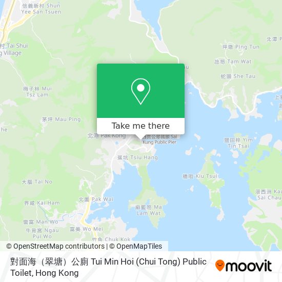 對面海（翠塘）公廁 Tui Min Hoi (Chui Tong) Public Toilet地圖