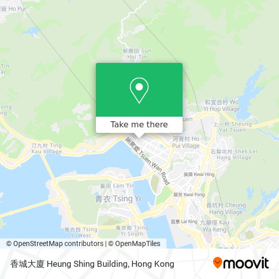 香城大廈 Heung Shing Building map
