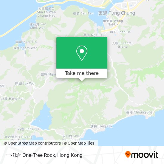 一樹岩 One-Tree Rock map