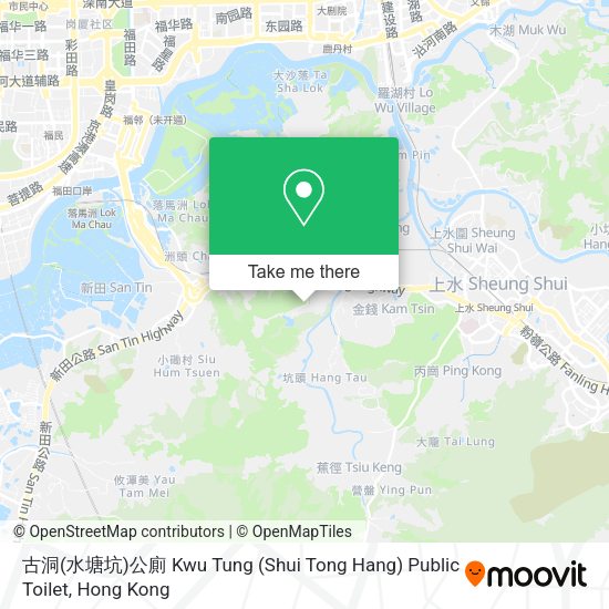古洞(水塘坑)公廁 Kwu Tung (Shui Tong Hang) Public Toilet地圖