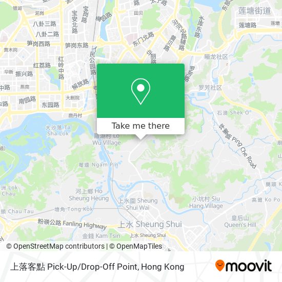 上落客點  Pick-Up/Drop-Off Point map