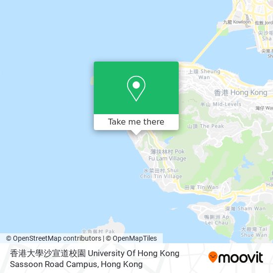 香港大學沙宣道校園 University Of Hong Kong Sassoon Road Campus map