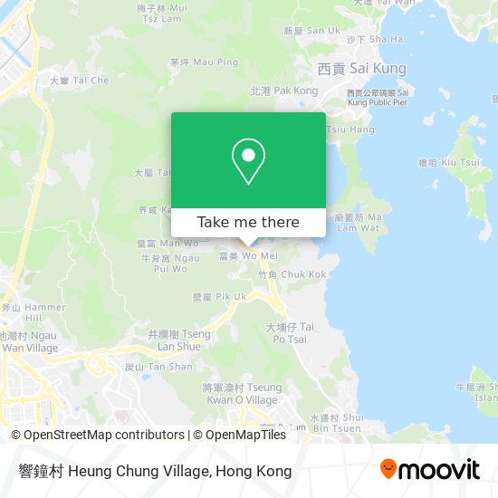 響鐘村 Heung Chung Village map
