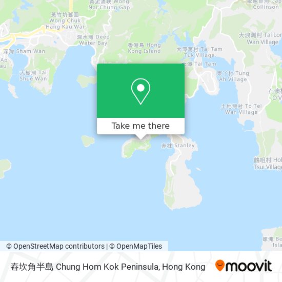 舂坎角半島 Chung Hom Kok Peninsula map