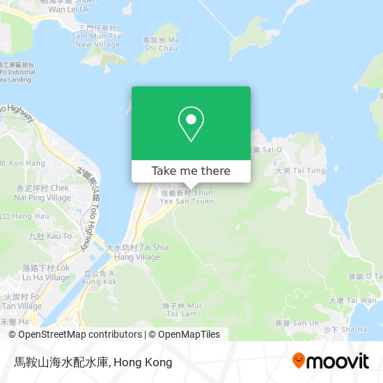 馬鞍山海水配水庫 map