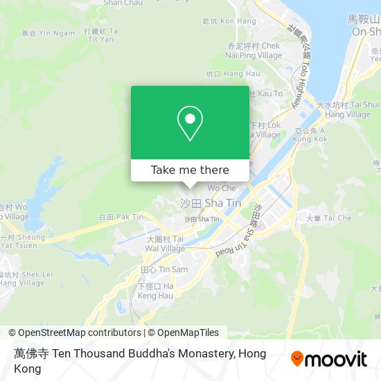 萬佛寺 Ten Thousand Buddha's Monastery map