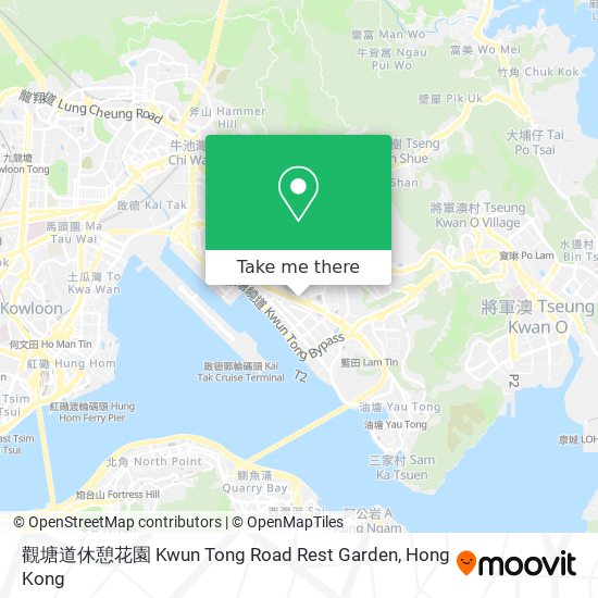 觀塘道休憩花園 Kwun Tong Road Rest Garden map