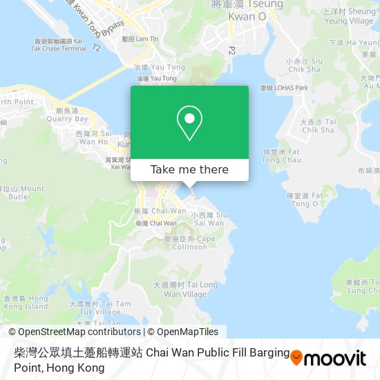 柴灣公眾填土躉船轉運站 Chai Wan Public Fill Barging Point map