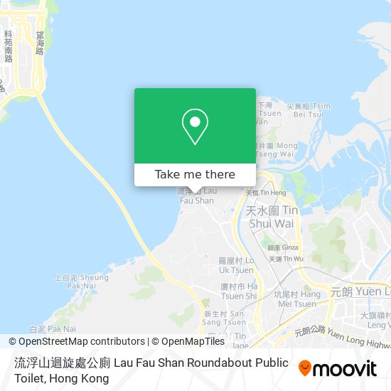 流浮山迴旋處公廁 Lau Fau Shan Roundabout Public Toilet map