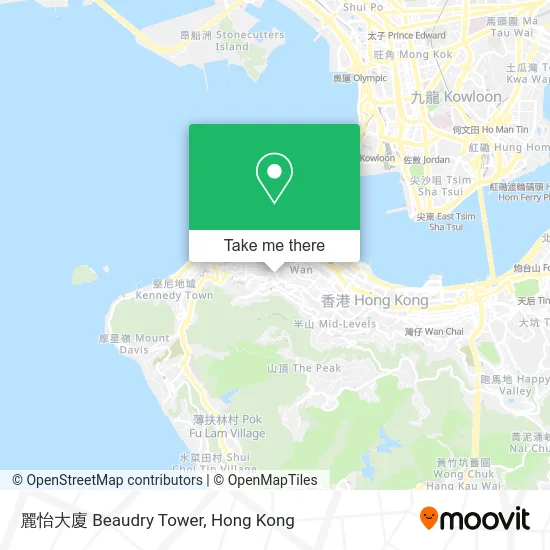 麗怡大廈 Beaudry Tower map