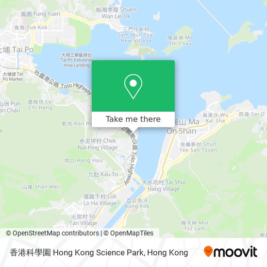 香港科學園 Hong Kong Science Park map