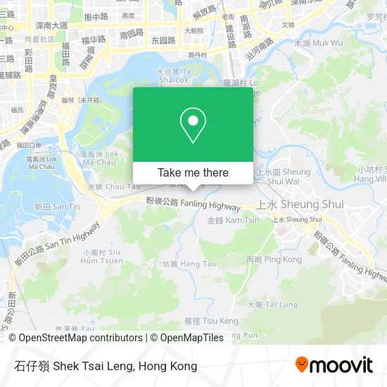 石仔嶺 Shek Tsai Leng map