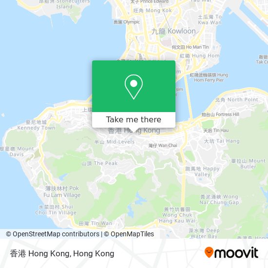 香港 Hong Kong地圖