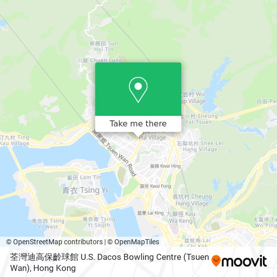 荃灣迪高保齡球館 U.S. Dacos Bowling Centre (Tsuen Wan) map