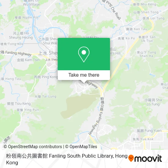粉嶺南公共圖書館 Fanling South Public Library map