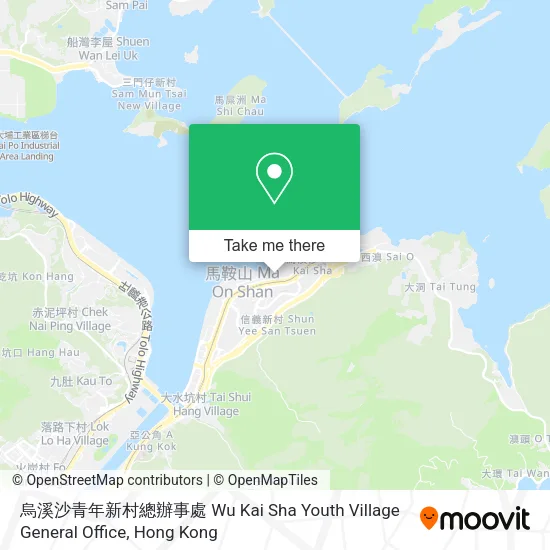 烏溪沙青年新村總辦事處 Wu Kai Sha Youth Village General Office地圖