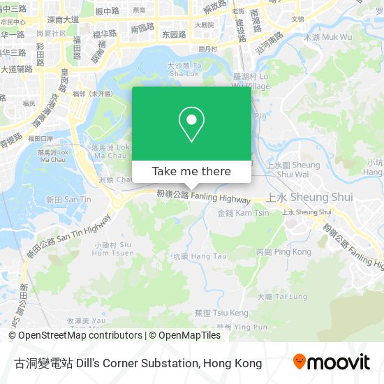 古洞變電站 Dill's Corner Substation map