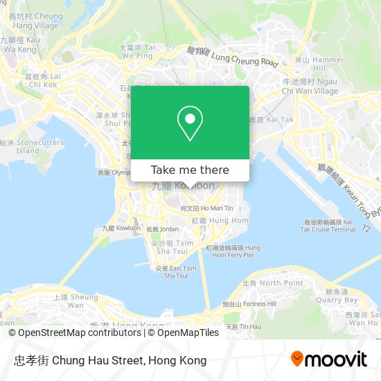 忠孝街 Chung Hau Street map