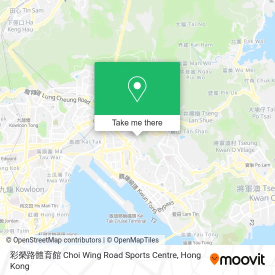 彩榮路體育館 Choi Wing Road Sports Centre map