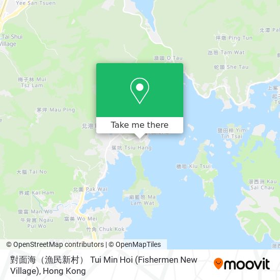 對面海（漁民新村） Tui Min Hoi (Fishermen New Village) map