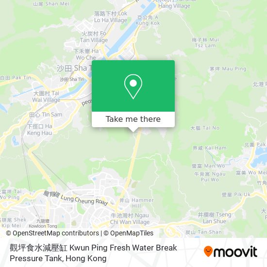 觀坪食水減壓缸 Kwun Ping Fresh Water Break Pressure Tank map